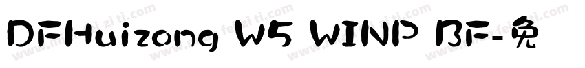 DFHuizong W5 WINP BF字体转换